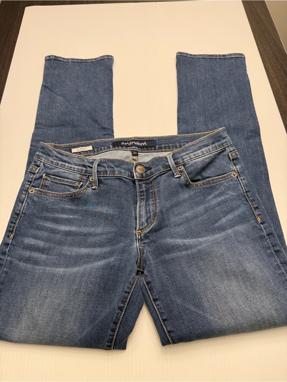 Driftwood Straight Leg Blue Jeans